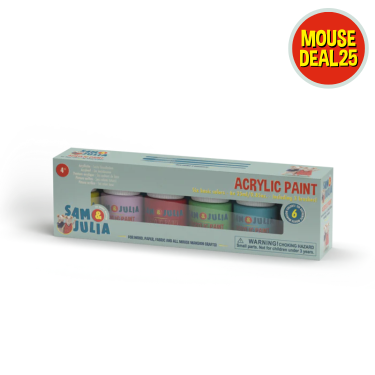 Peinture Acrylique - Six Couleurs de Base