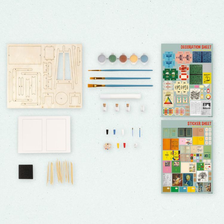 Mini-Szenen-Set – Kunstler bei der Arbeit