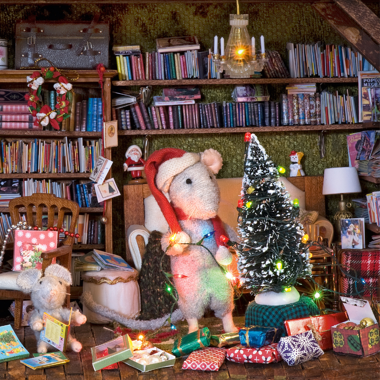 Knuffelmuisje De Kerstman