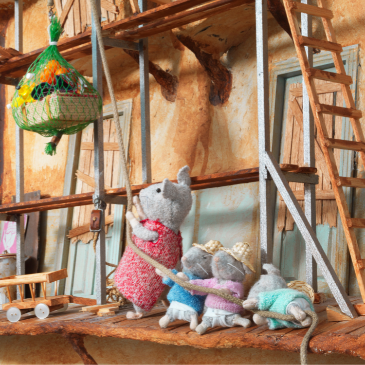 Knuffelmuisjes De Drieling