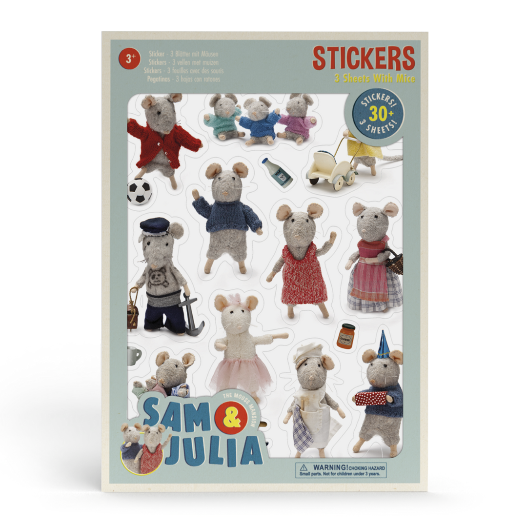 Stickers - 3 Feuilles avec des Souris