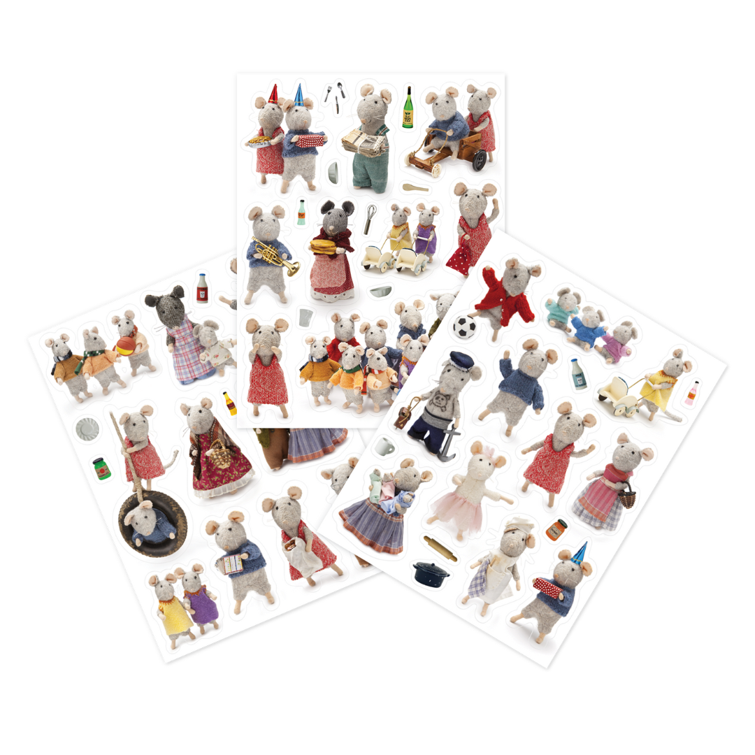 Stickers - 3 Feuilles avec des Souris
