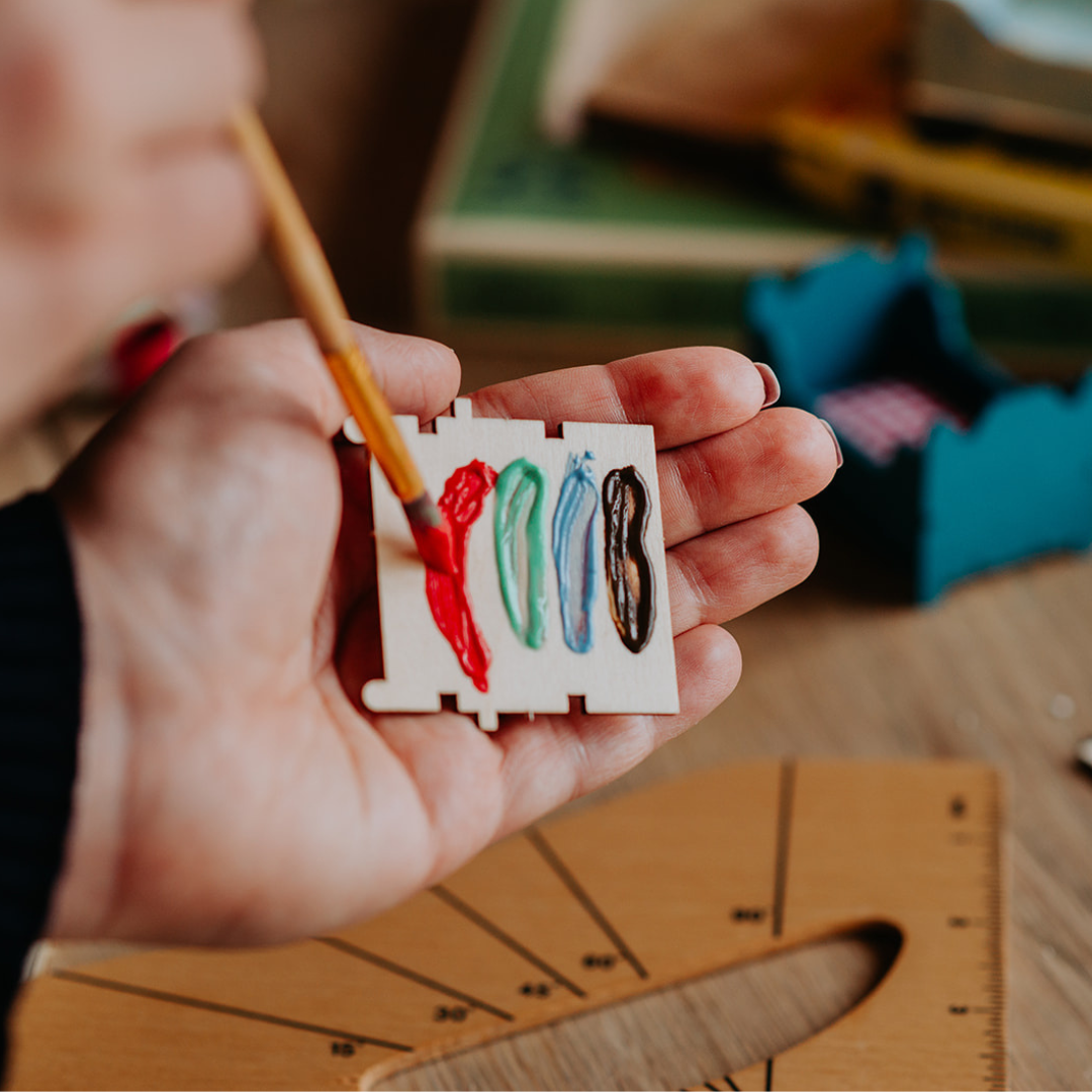 Dekorations-Set - Knete und Farbe