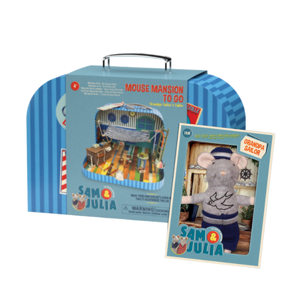 Cabin To Go & Plush Grandpa Sailor Bundle - The Mouse Mansion