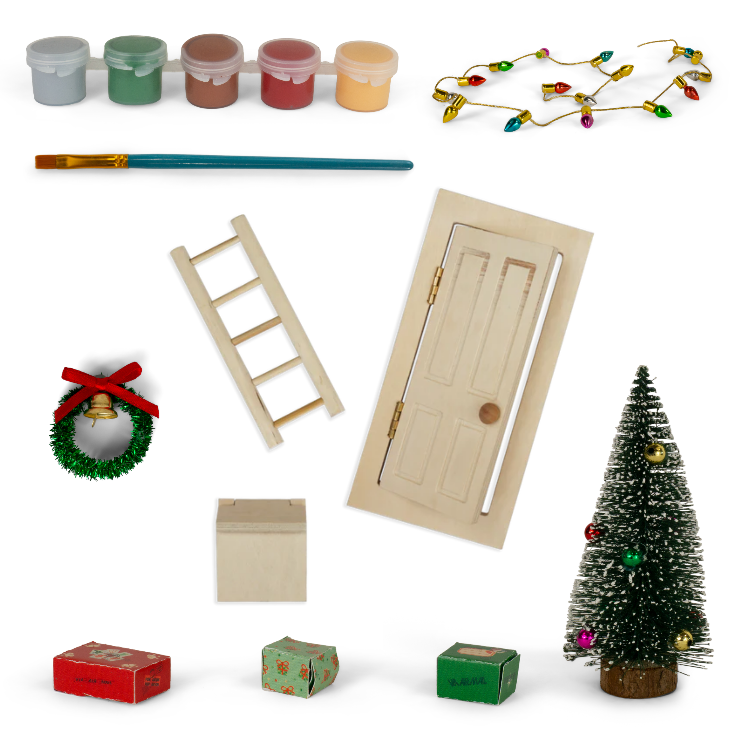 Kerstdeurtje Deluxe Set