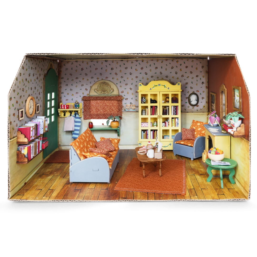 Kartonnen Miniatuur Woonkamer