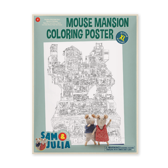 Mouse Mansion Coloring Poster