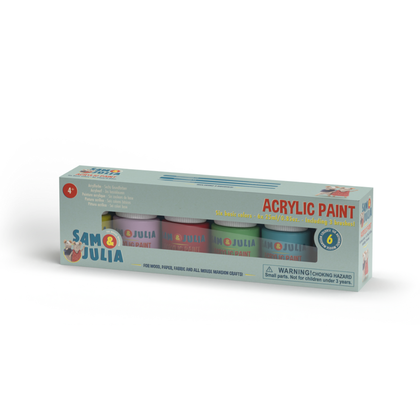 Acrylic Paint - Six basic colors