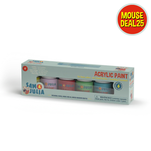 Acrylic Paint - Six basic colors