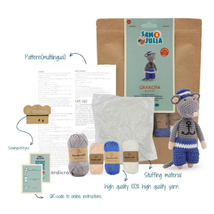 Crochet Kit – Grandpa Sailor
