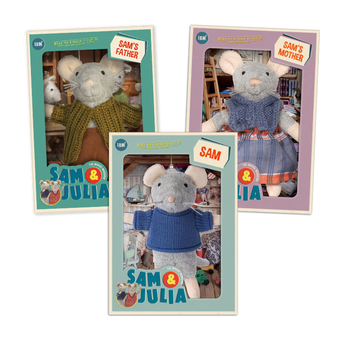Plush Bundle – Sam, Mom & Dad