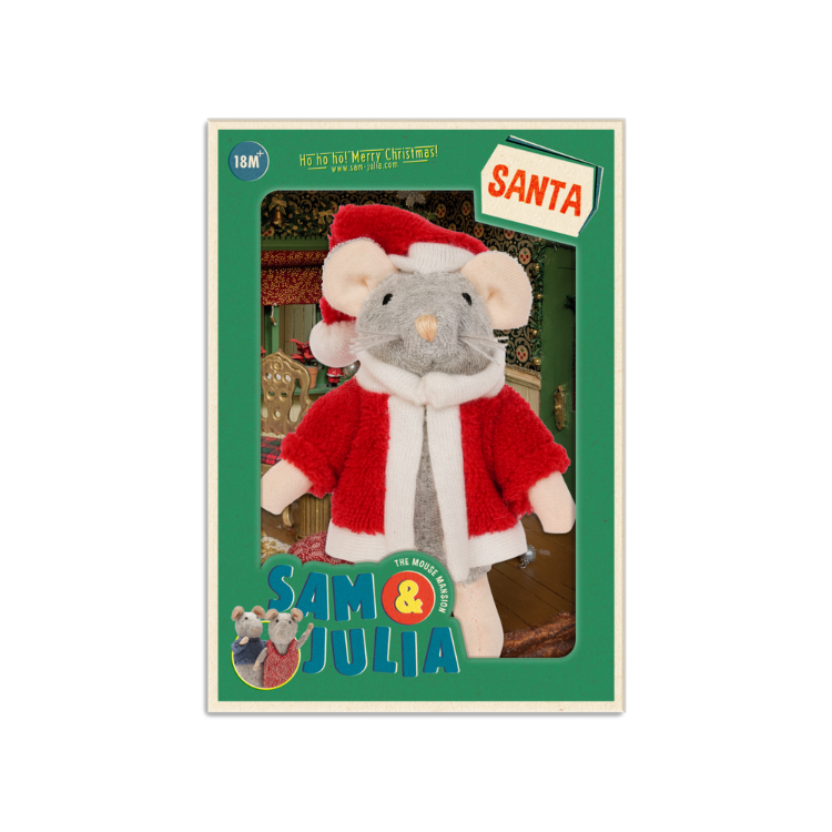 Knuffelmuisje De Kerstman
