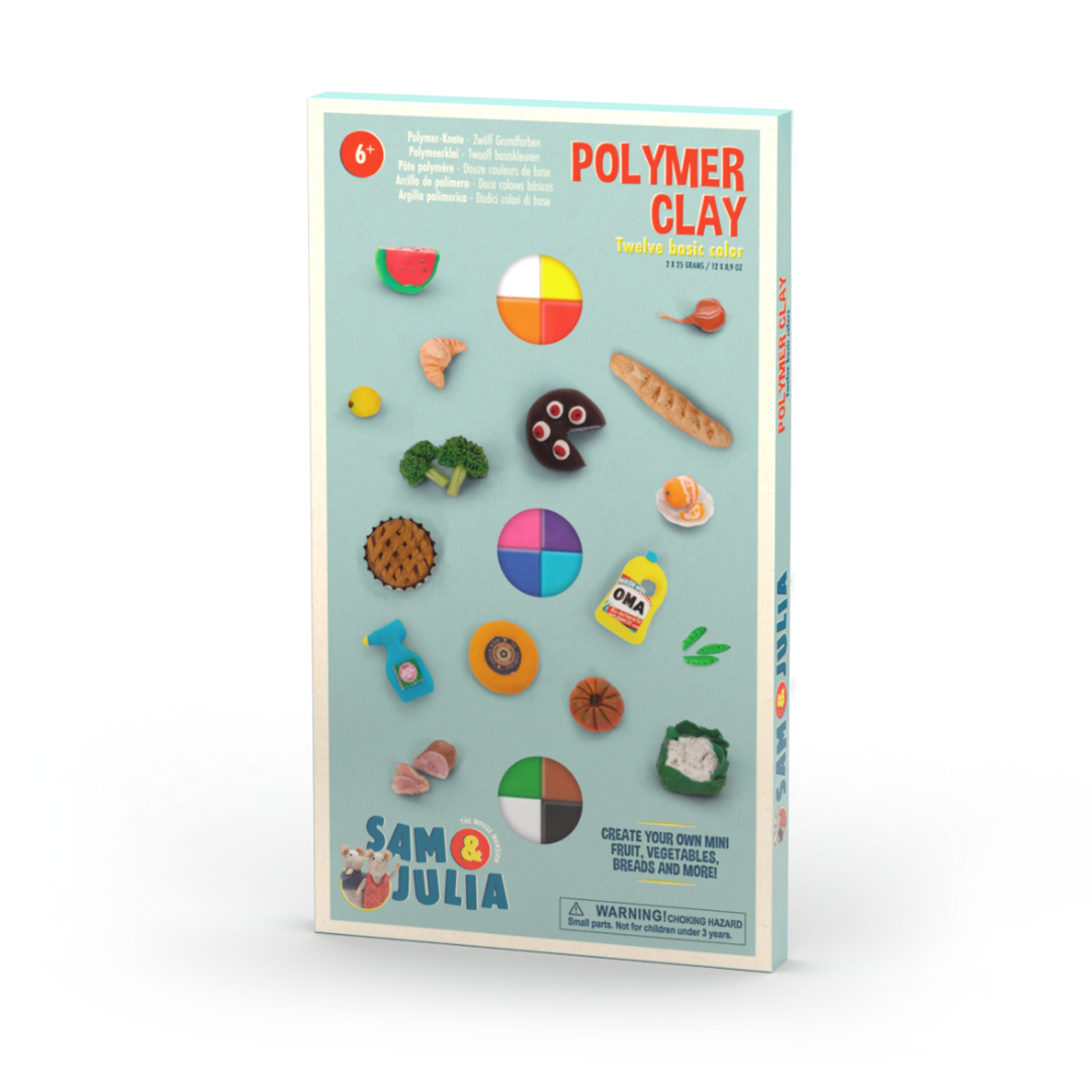 Polymer Clay - Set of 12 basic colors