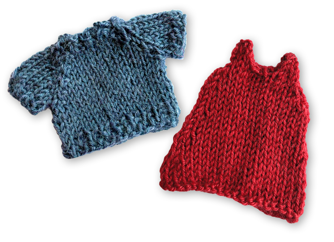 Masterclass: Knit tiny clothes for Sam & Julia!