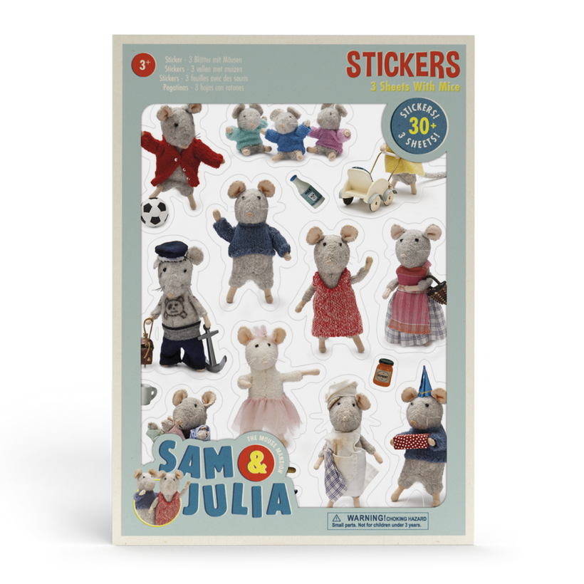 Stickers - 3 Feuilles avec des Souris