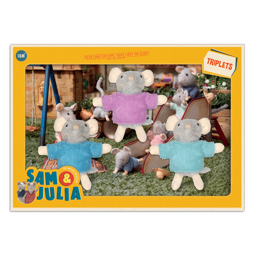 Autumnstorybook ぬいぐるみストラップ　3点セット The Triplets Plush | Sam & Julia | The Mouse Mansion