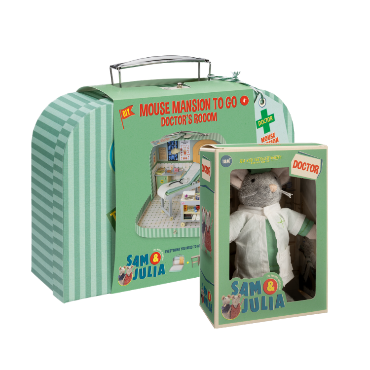 To Go Set – Doktorzimmer + Kuscheltier Doktor