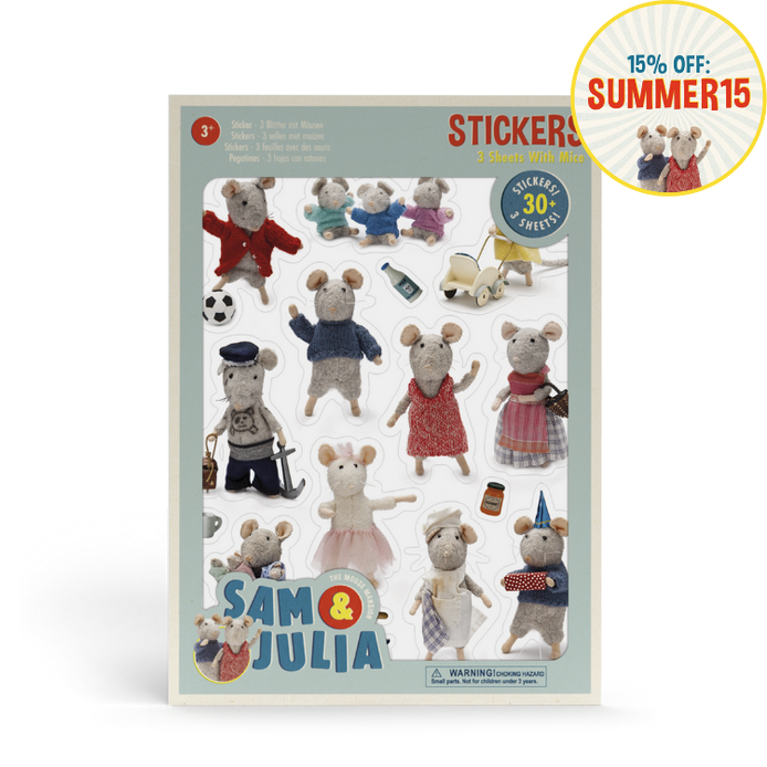 Stickers - 3 Feuilles avec des Souris