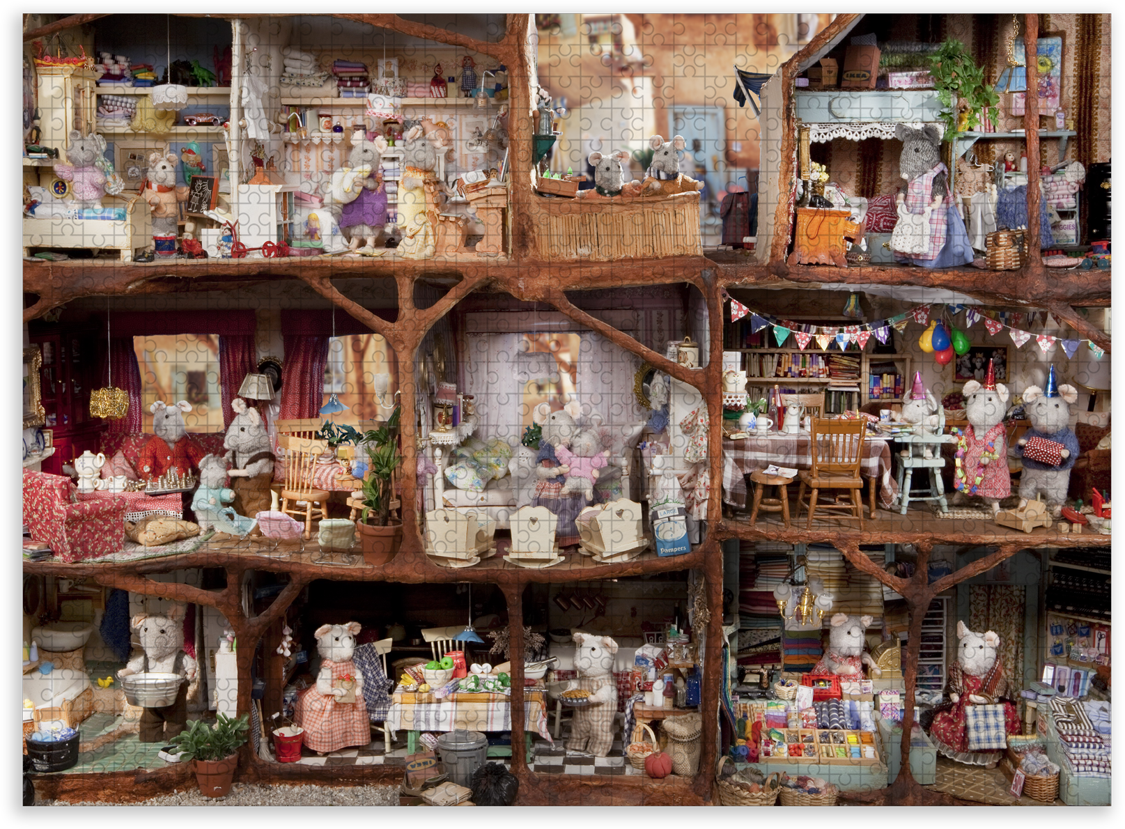 Puzzle - The Mouse Mansion (1000 pieces)