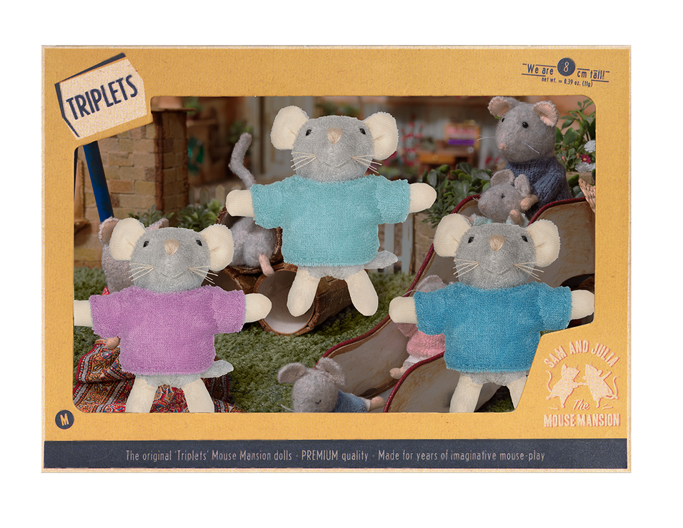 Knuffelmuisjes De Drieling